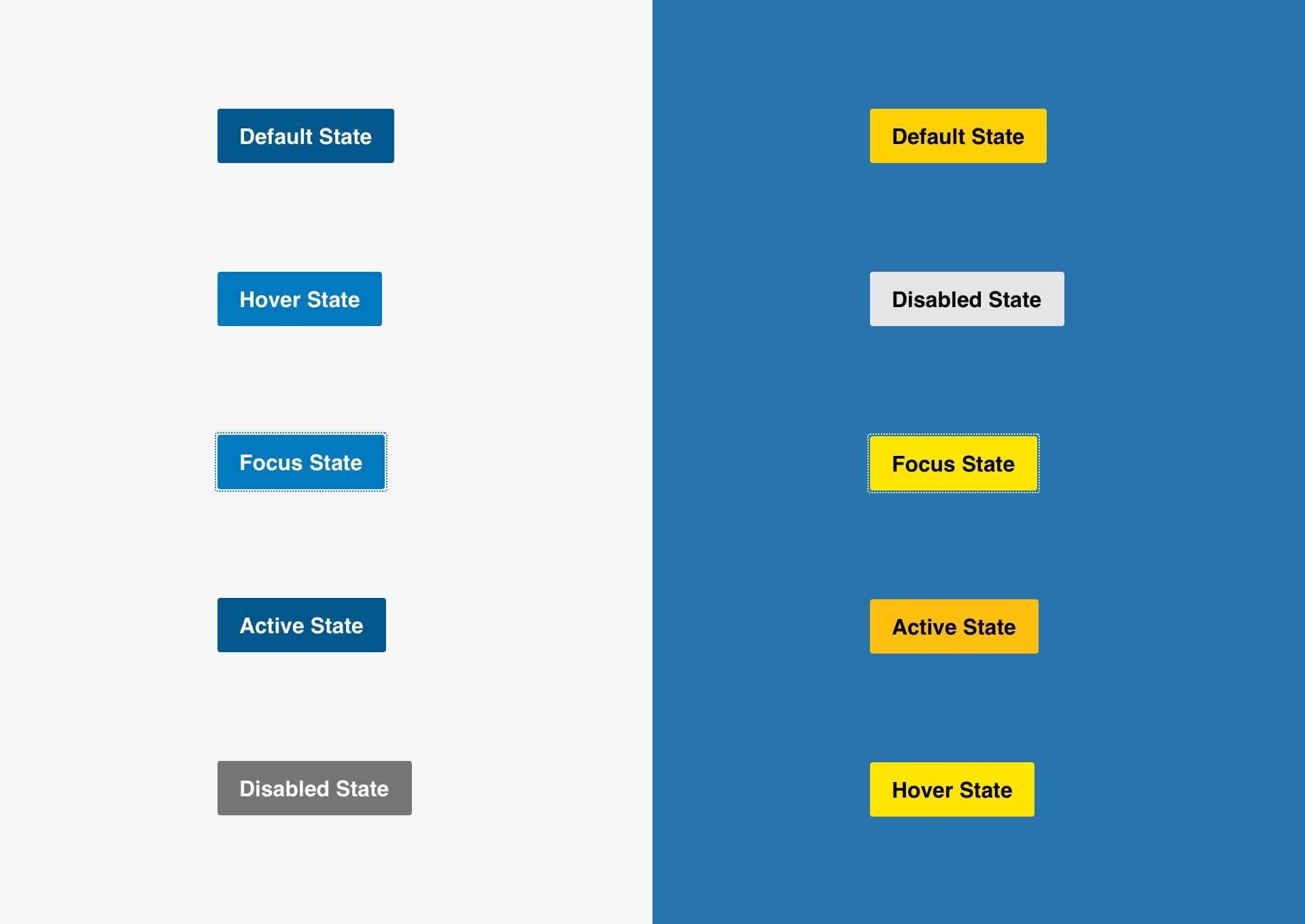 Primary Button Interactive States Image