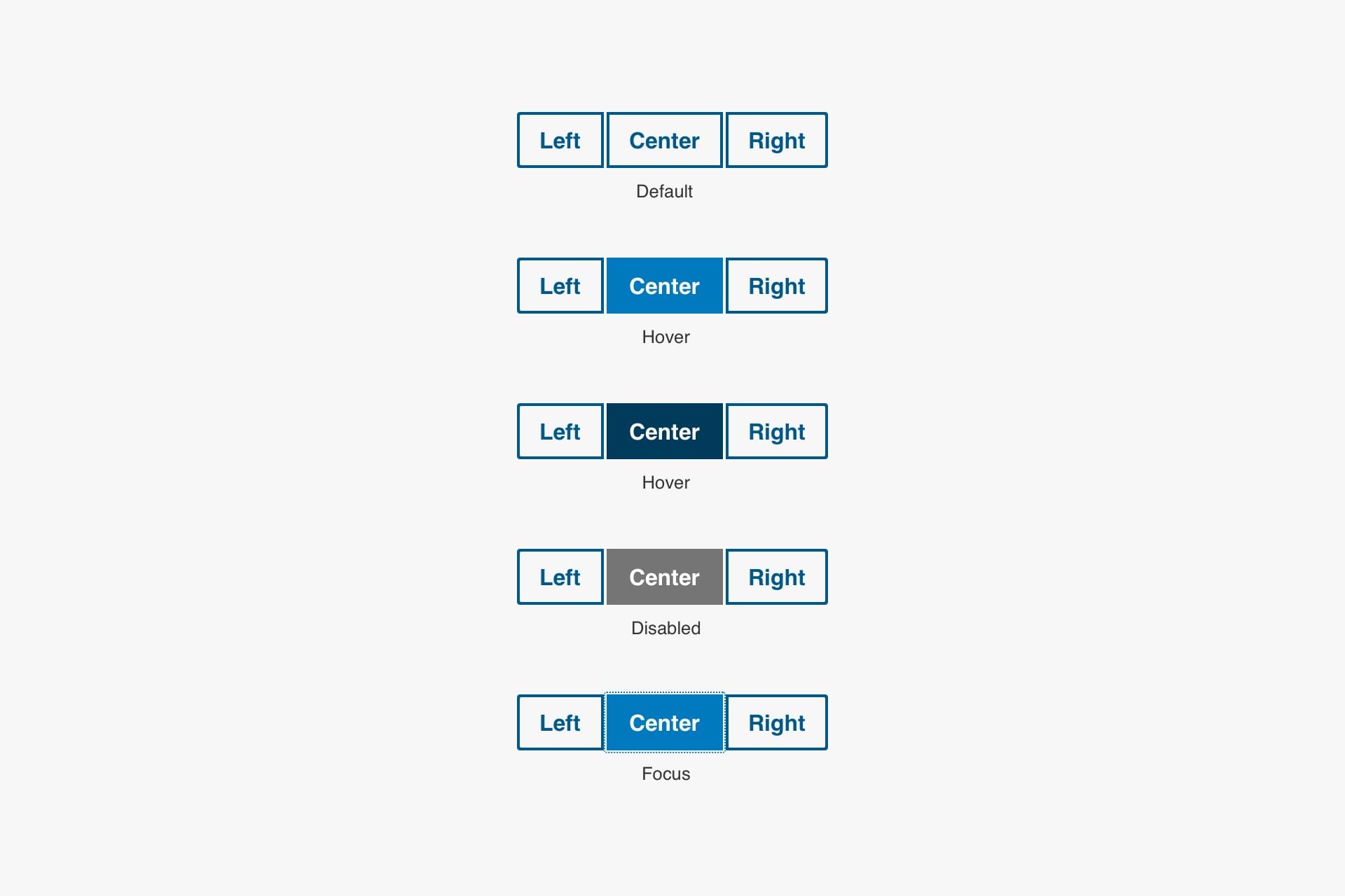 Button Group States Image